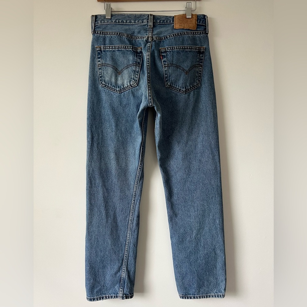 Levi's Straight Leg Jeans - Classic Blue Wash - Picture 2 of 3